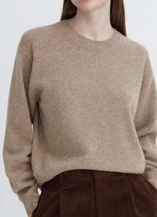 Преміум бренд uniqlo джемпер светр вовна 100% м