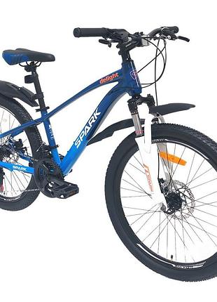 Велосипед al 24" spark delight, рама 12" синий (218769)