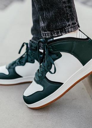 Зимние кроссовки stilli white\green 4