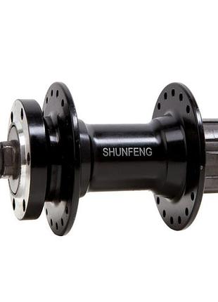 Втулка задняя shunfeng sf-a262r 36h под диск, на касету 7 чорный (hubr-al-051)