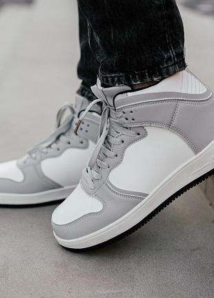 Зимние кроссовки stilli white\grey 4