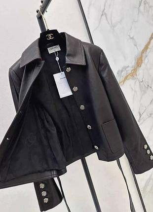 Невероятная chanel кожаная куртка