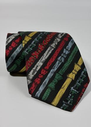 Шовкова краватка fornasetti milano — оригінал (made in italy), вінтаж