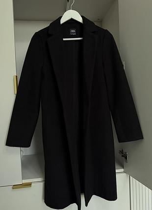 Пальто жіноче zara чорне розмір m