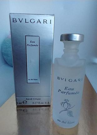 Eau parfumee au the blanc bvlgari миниатюрка оригинал, редкость винтаж 5 мл