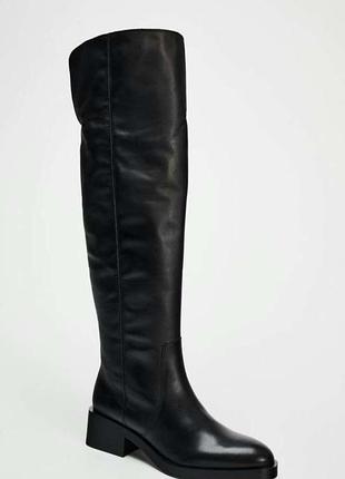 Чоботи жіночі zara чорні