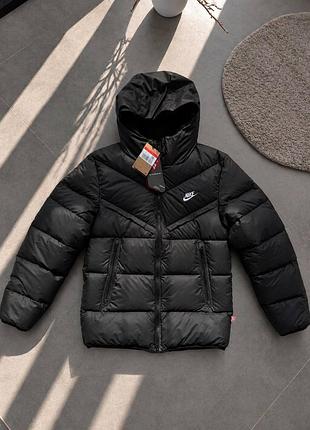 Пуховик чоловічий nike storm-fit чорний
