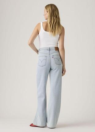 Блакинтні широкі джинси levis ribcage wide leg