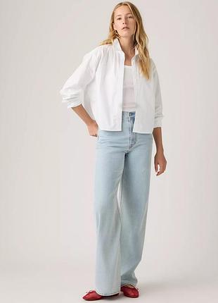 Блакинтні широкі джинси levis ribcage wide leg