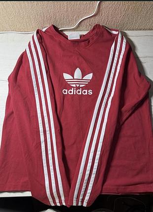 Лонгслів чоловічий adidas originals червоний