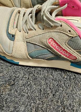 Кросівки жіночі reebok, сіро-блакитні, рожеві, 38 розмір