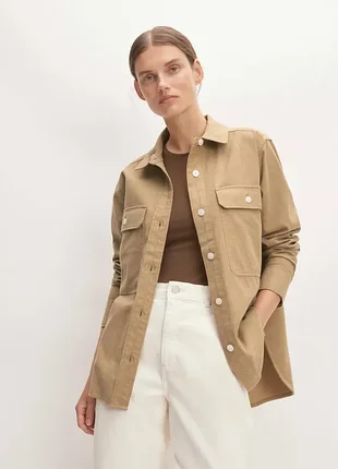 Затишна байкова сорочка everlane (сша) the classic cotton flannel shirt xxs