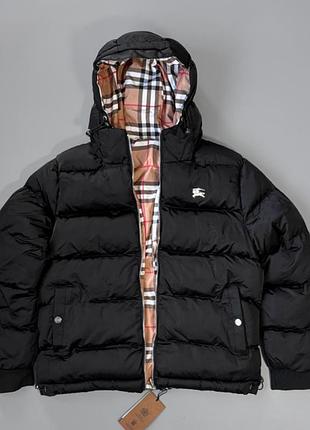 Пуховик burberry black двусторонний