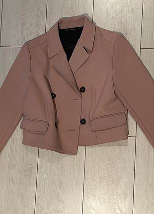 Жакет жіночий zara basic пудрово-рожевий