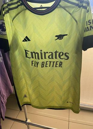 Футбольна форма чоловіча adidas arsenal fc 23/24 away салатова