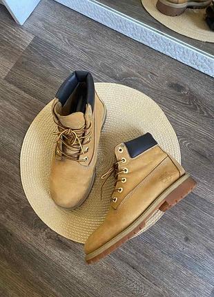 Кожаные ботинки timberland для мальчика 37.5 23см., стелька 24см.