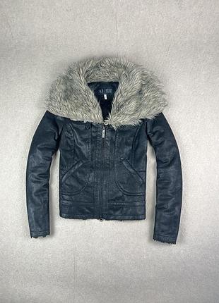 Armani jeans faux fur short jacket куртка