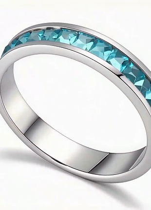 Кольцо "princess swiss blue" 5