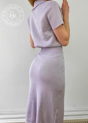Модный лавандовый костюм 4