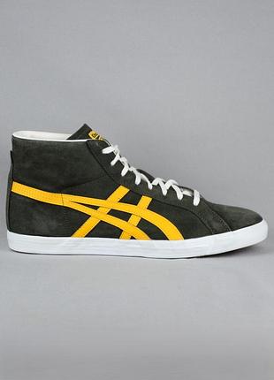 Кроссовки мужские onitsuka tiger fabre зеленые кожаные замшевые высокие кеды обуви оригинал 46-47 р/30 см nike adidas converse puma