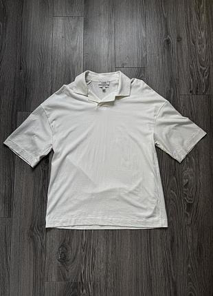 Cos oversized open-collar polo shirt футболка поло м