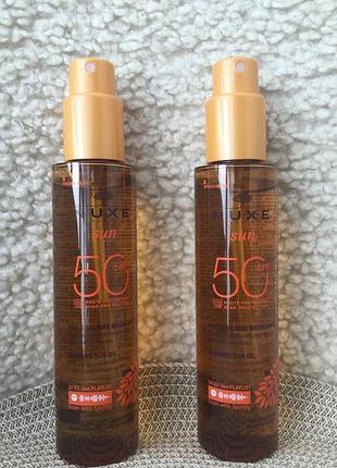 Nuxe sun face and body tanning sun oil  олійка для засмаги для обличчя та тіла