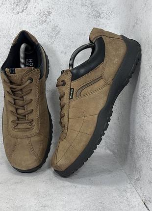 Чоловічі шкіряні коричневі кросівки на мембрані hotter thor 3 gore tex