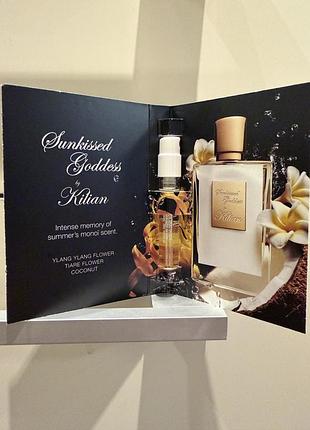 Пробник (сэмпл) и флакон парфюмерной воды kilian sunkissed goddess от бренда kilian paris 1,5 мл