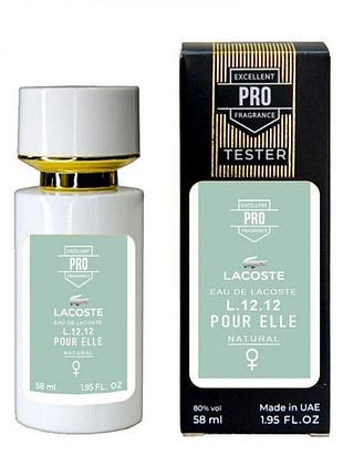 Lacoste eau de lacoste l.12.12 pour elle natural тестер pro женский 58 мл