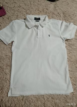 Поло чоловіче polo ralph lauren біле