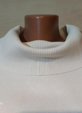 Белый вискозный свитер с хомутом new look5 фото