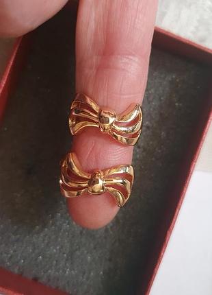 Серьги медицинское золото 2