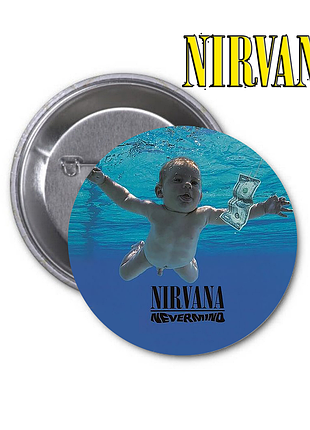 Комплект із 4 значків nirvana | нірвана (02) 2