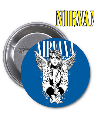 Комплект із 4 значків nirvana | нірвана (02) 3