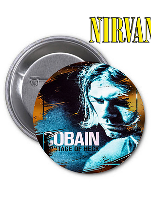 Комплект із 4 значків nirvana | нірвана (02) 4