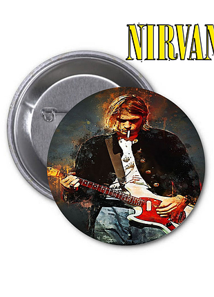 Комплект із 4 значків nirvana | нірвана (02) 5