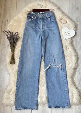 Щільні широкі джинси levi’s  ribcage straight w30 l29