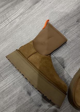 Жіночі уггі ugg на платформі, бежеві