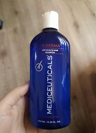 Шампунь mediceuticals x-derma відлущуючий для сухої шкіри голови та волосся