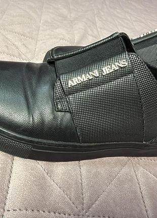 Сліпони жіночі armani jeans чорні, розмір 38, довжина устілки 24,5 см