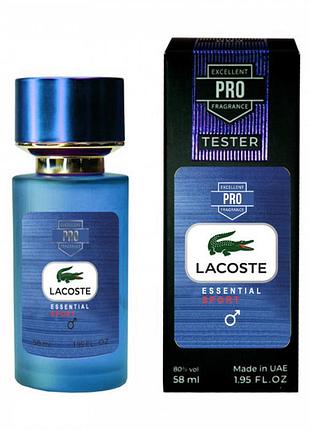 Lacoste essential sport тестер pro мужской 58 мл