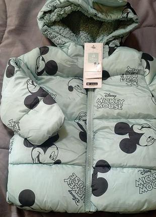 Куртка для малюків  disney mickey mouse зимова м'ятна