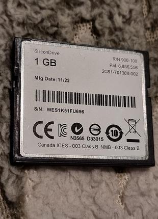 Карта памяти 1 гб wd silicondrive 4.36/9.60 compactflash cf ssd-c01gi-3625 western digital compact flash 2