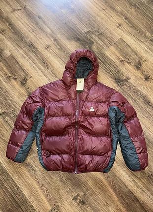 Чоловічий пуховик nike therma-fit adv acg lunar lake puffer бордовий