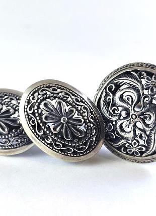 Серебряный набор: кольцо и серьги. 925 проба. 2