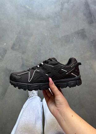 Asics gel-kahana 8 black white gore-tex winter termo/асікс гель-кахана 8 чорні з білим гор-текс зимні з термо 37 38 39 40 41 42 43 44 45