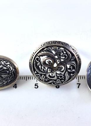 Серебряный набор: кольцо и серьги. 925 проба. 7