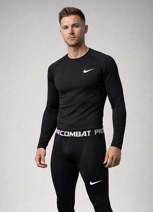 Термобілизна чоловіча nike pro combat чорний 5