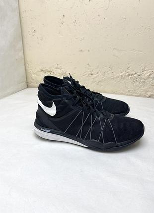 Кросівки жіночі nike dual fusion tr hit mid розмір 38.5 24.5 см оригінал чорні високі фітнес зал найк оригінальні  дихаюча сітка легка модель