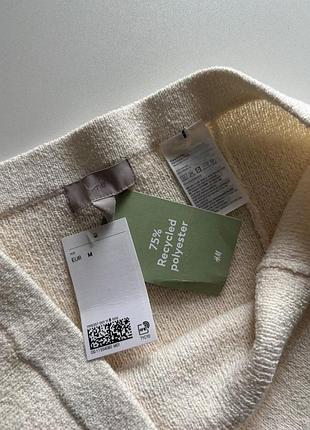 Вʼязана кремова спідниця h&m m 9
